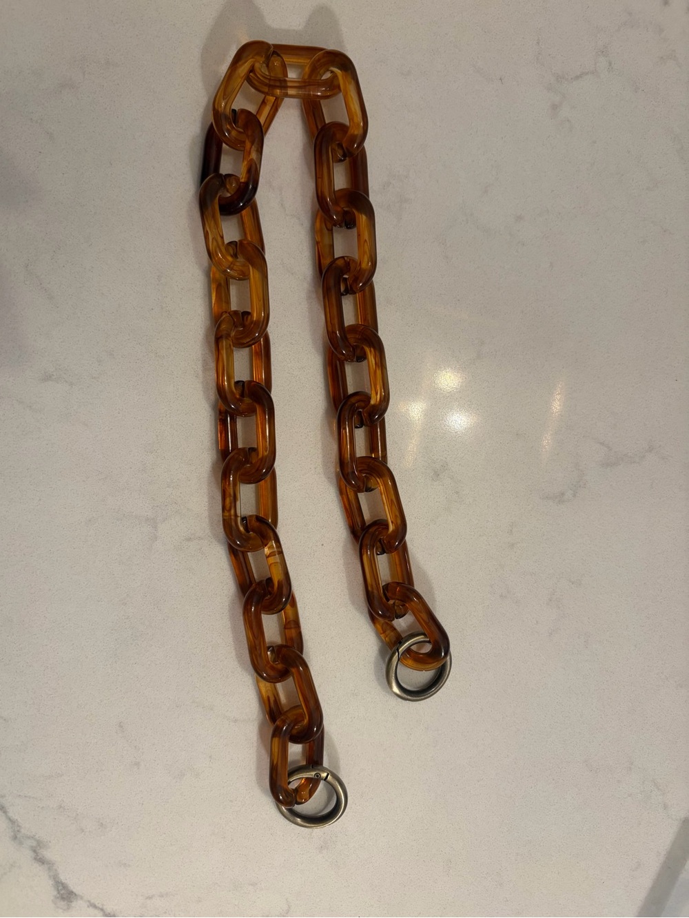 Parker Thatch Links Shoulder Strap - Tortoise Brown